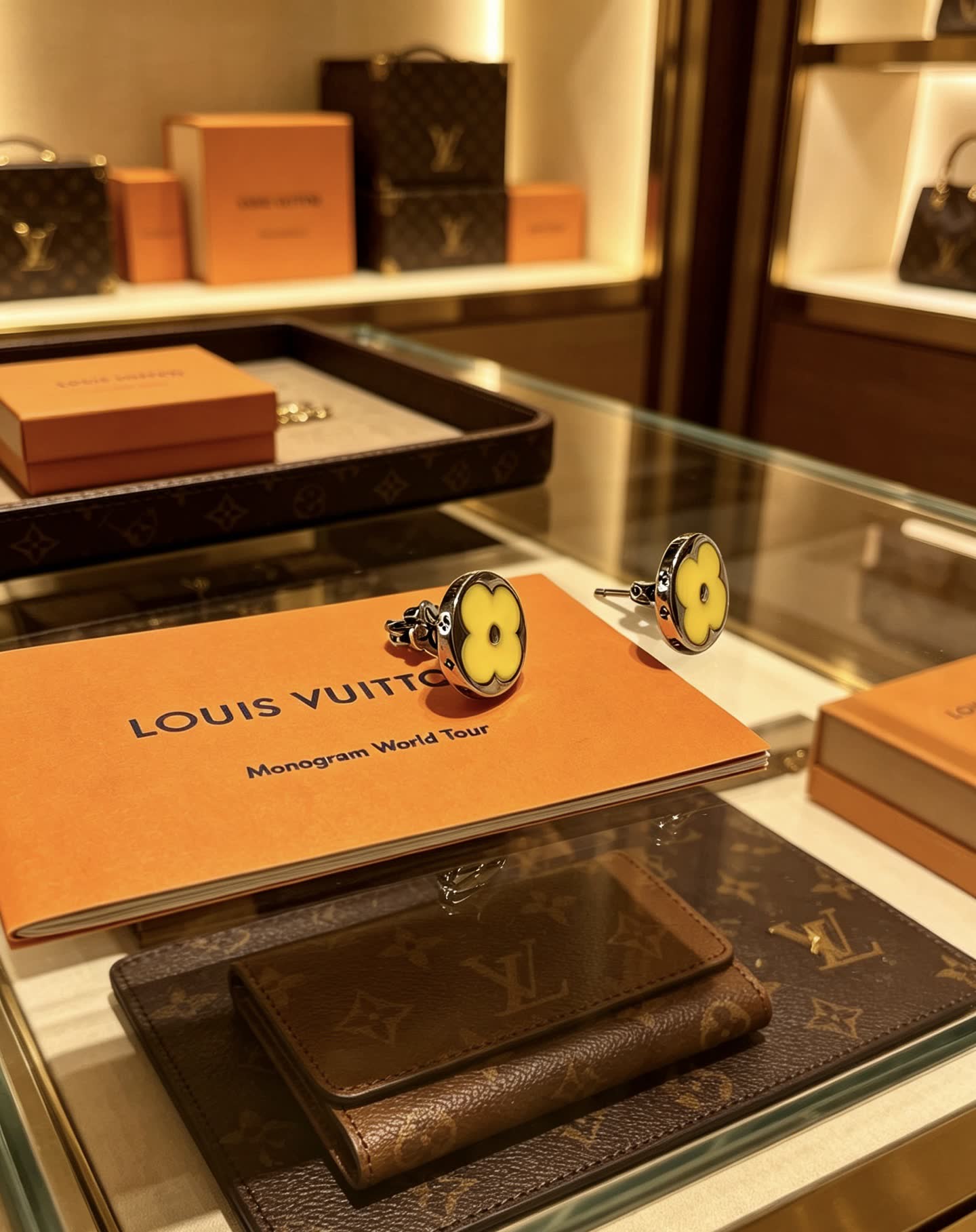 Louis Vuitton Yellow Flower Earrings